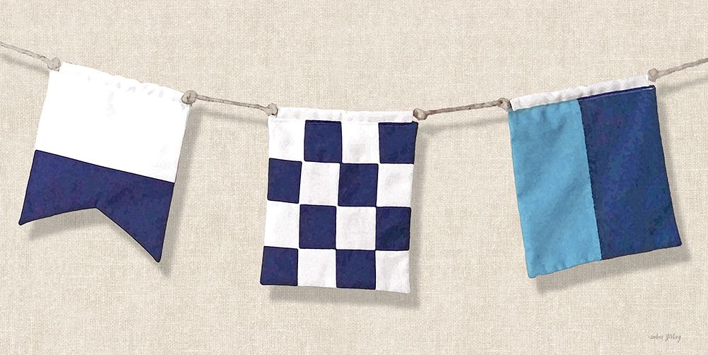Nautical Flags II art print by Amber Sterling for $57.95 CAD