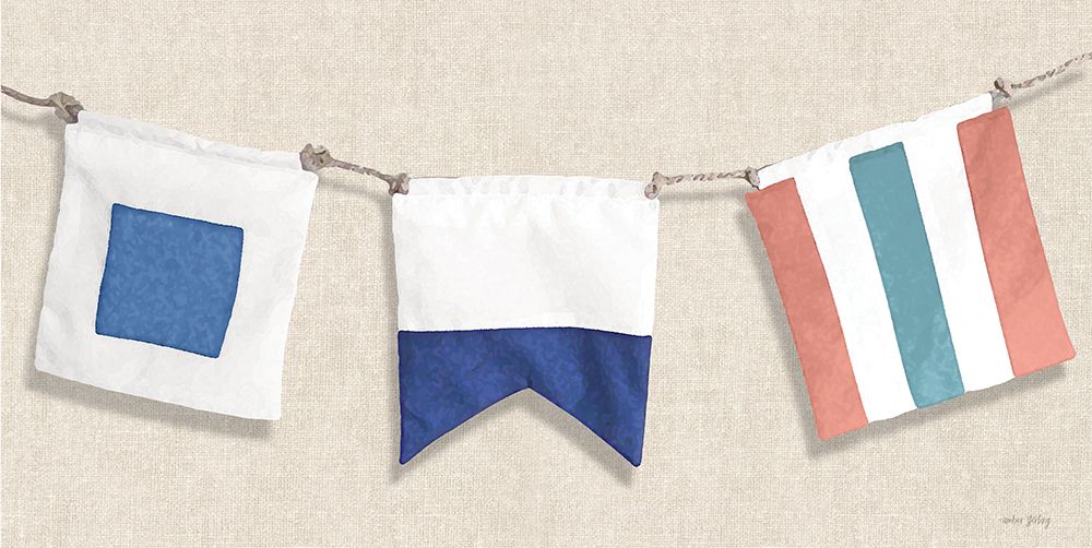 Nautical Flags III art print by Amber Sterling for $57.95 CAD