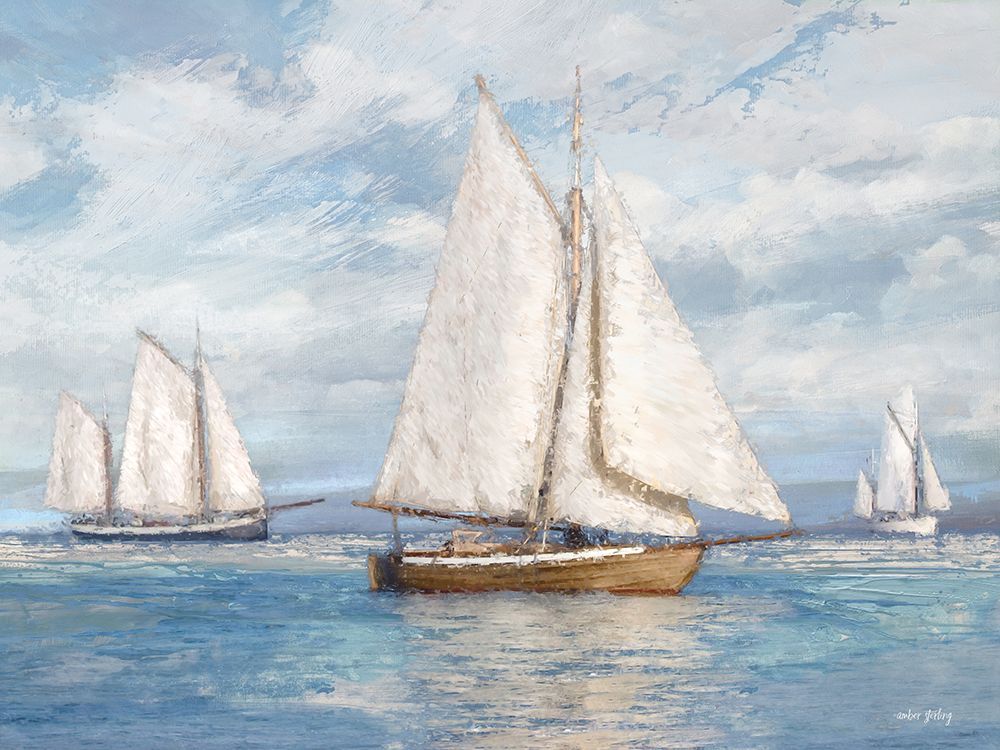 Sailboat Serenity art print by Amber Sterling for $57.95 CAD