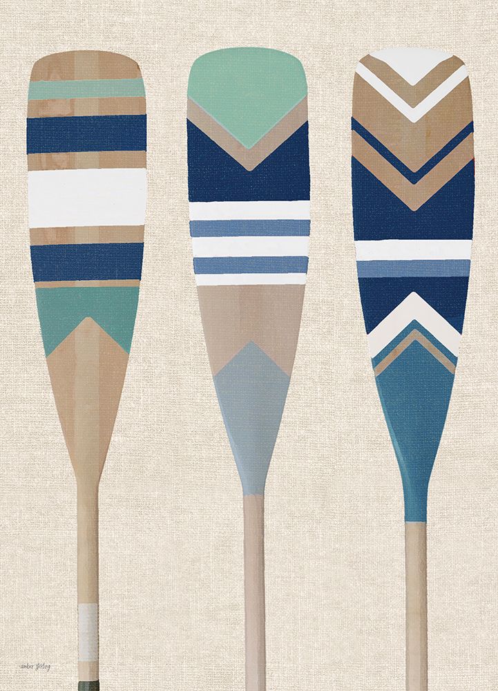 Painted Paddles II art print by Amber Sterling for $57.95 CAD