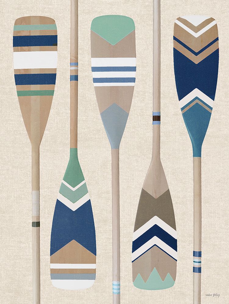 Painted Paddles III art print by Amber Sterling for $57.95 CAD