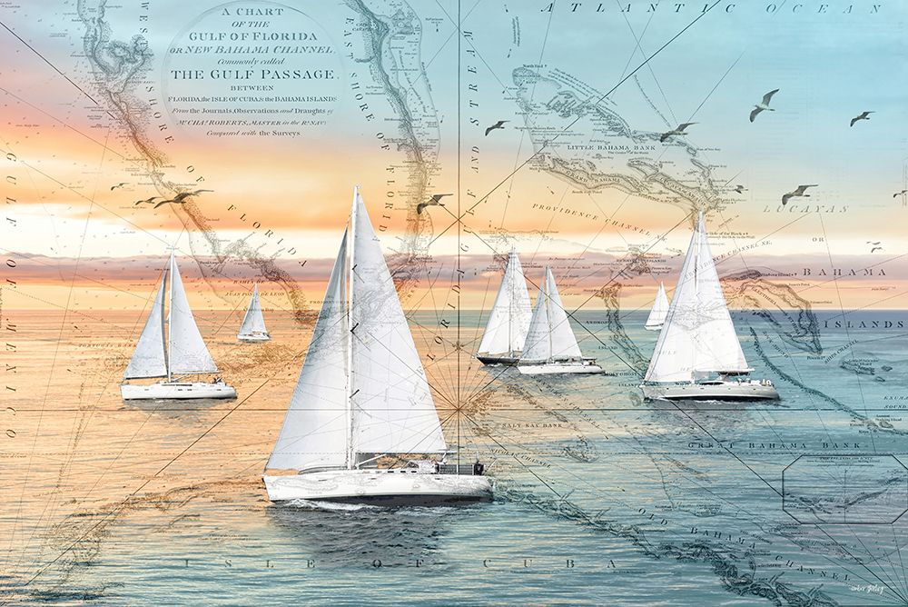 Sailing on the Gulf Passage art print by Amber Sterling for $57.95 CAD