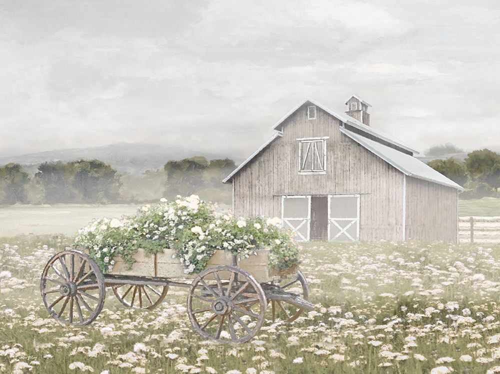 Happy Acres Flower Farm art print by Amber Sterling for $57.95 CAD