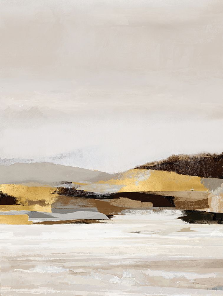 Touch of Gold Landscape I art print by Amber Sterling for $57.95 CAD