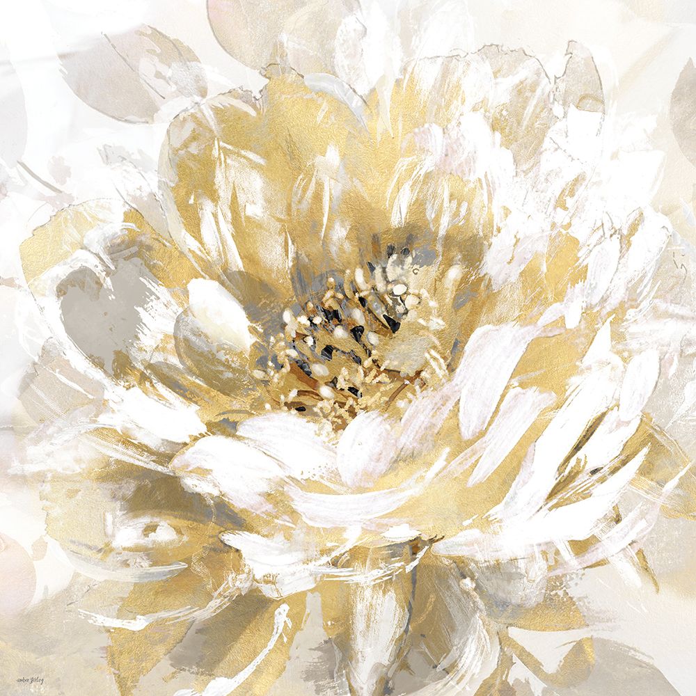 Golden Petals II art print by Amber Sterling for $57.95 CAD