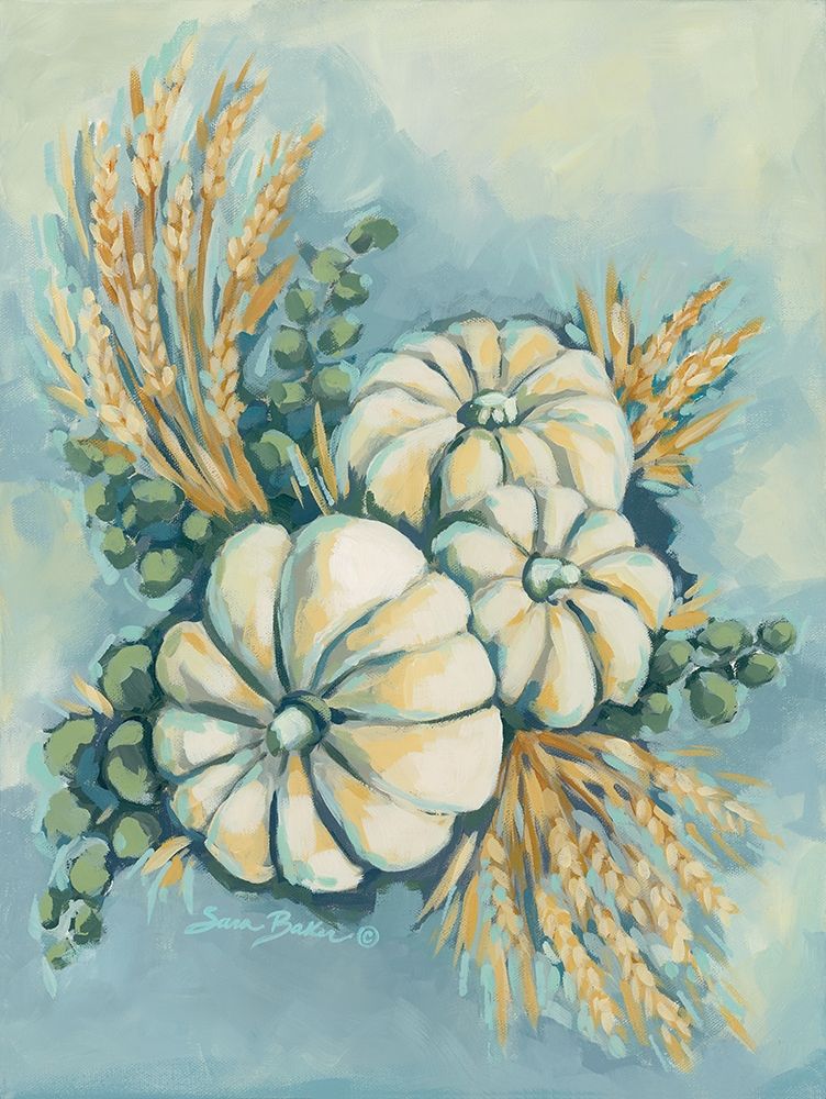 Blue Harvest I art print by Sara Baker for $57.95 CAD