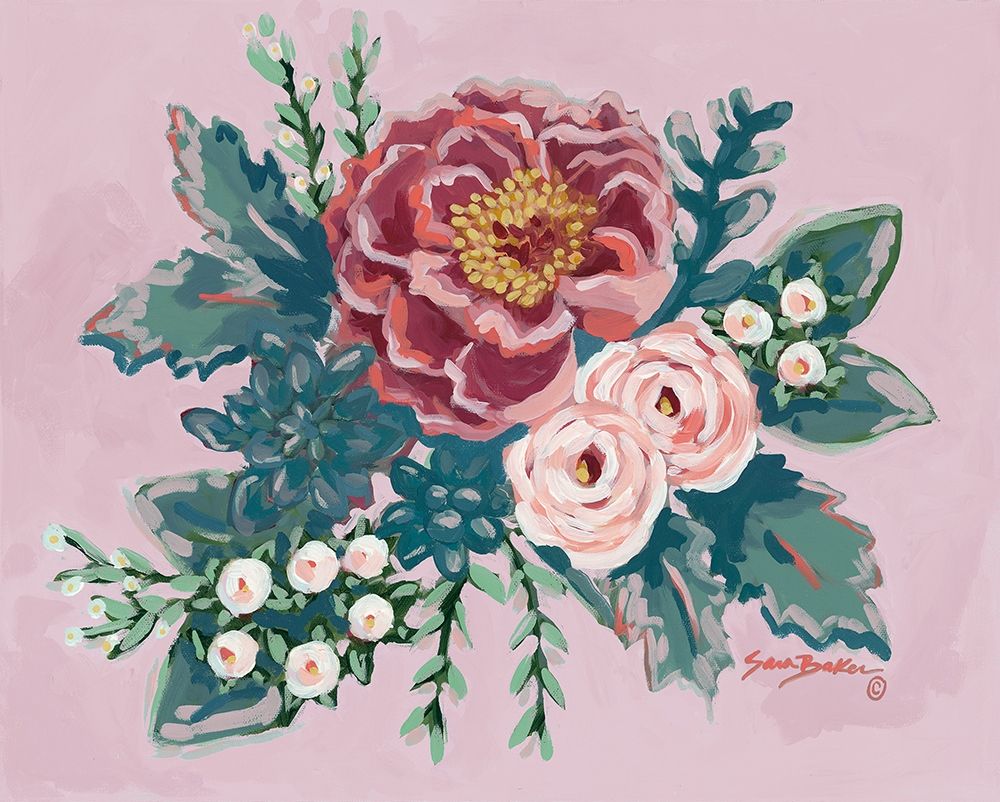 Peony Spring art print by Sara Baker for $57.95 CAD