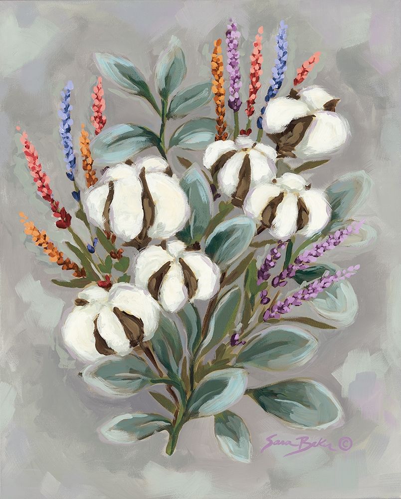 Cotton Bouquet art print by Sara Baker for $57.95 CAD