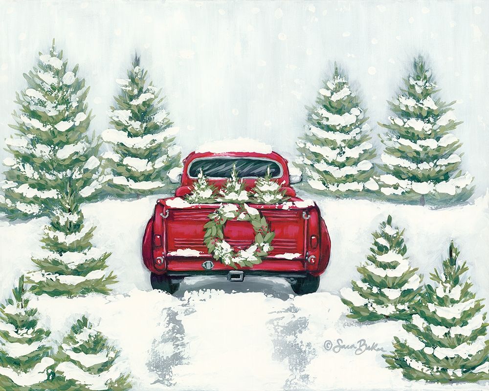 Tree Farm Tradition II art print by Sara Baker for $57.95 CAD