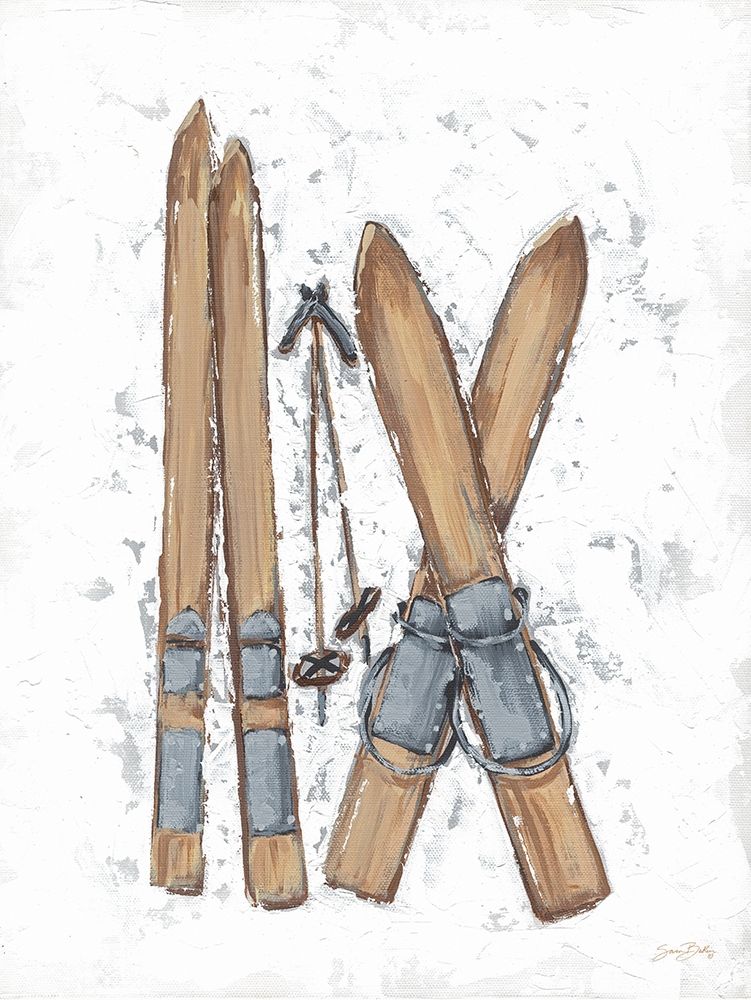Winter Gear Vintage Ski art print by Sara Baker for $57.95 CAD
