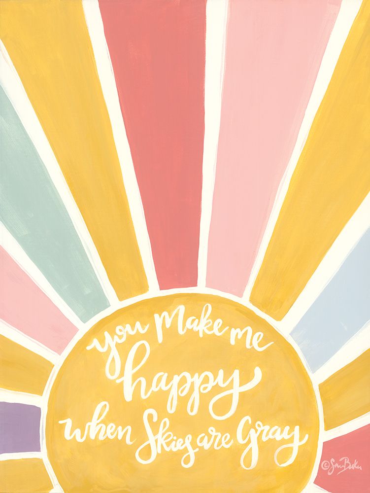 Happy Sunshine art print by Sara Baker for $57.95 CAD