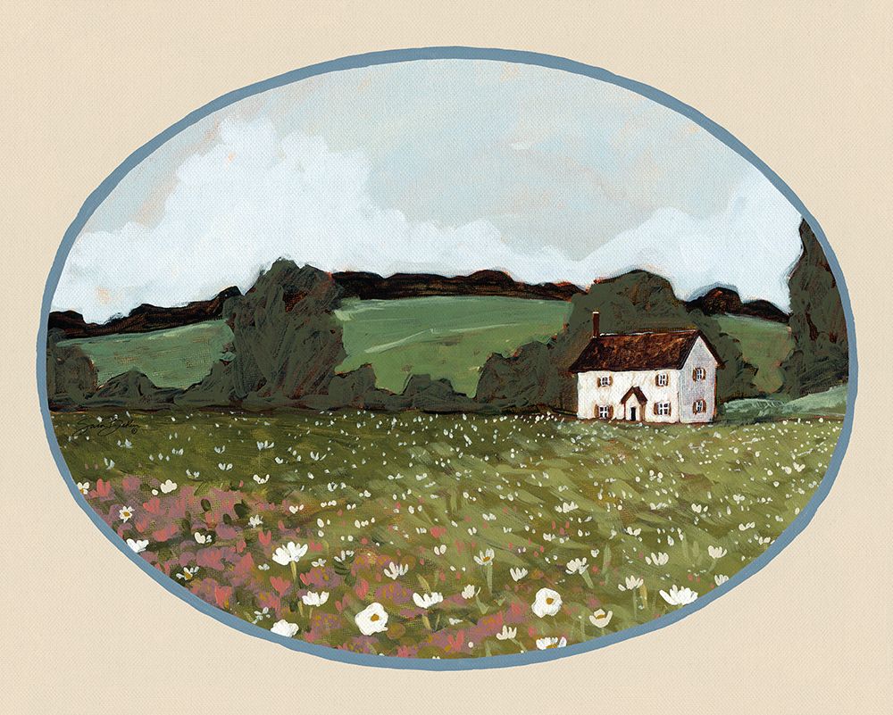 Flower Farm Fields art print by Sara Baker for $57.95 CAD