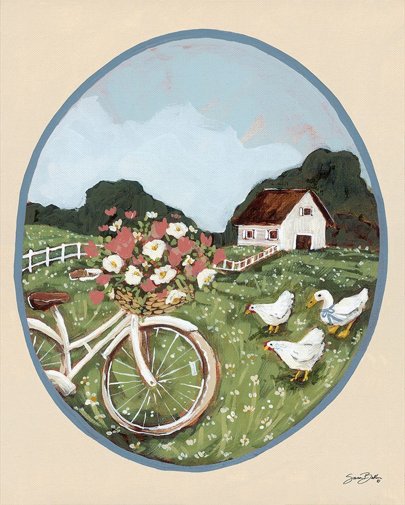 Flower Farm Visitors art print by Sara Baker for $57.95 CAD