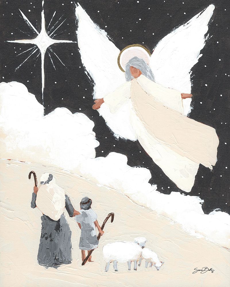 Sheherds and the Angels art print by Sara Baker for $57.95 CAD