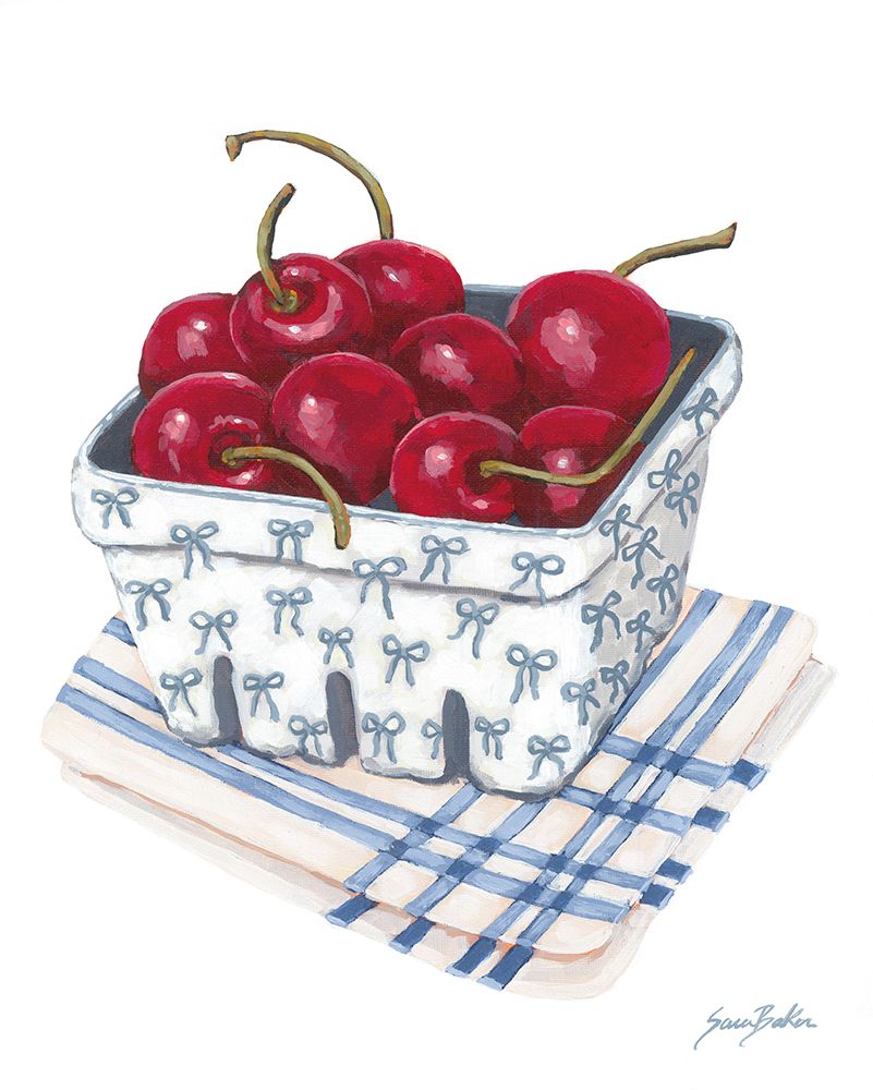 Summer Sweetness Cherries art print by Sara Baker for $57.95 CAD