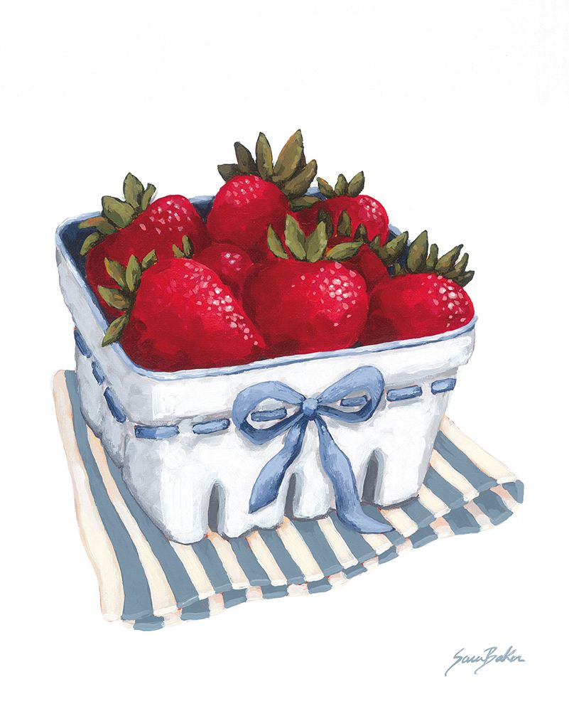 Summer Sweetness Strawberries art print by Sara Baker for $57.95 CAD