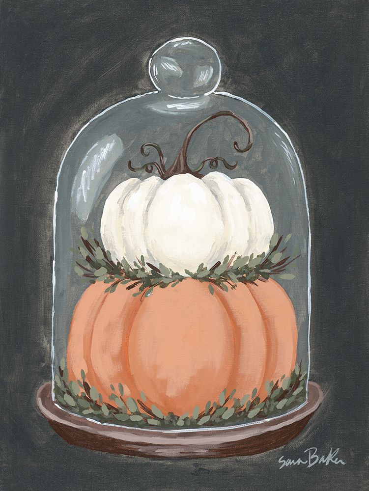 Vintage Pumpkins art print by Sara Baker for $57.95 CAD