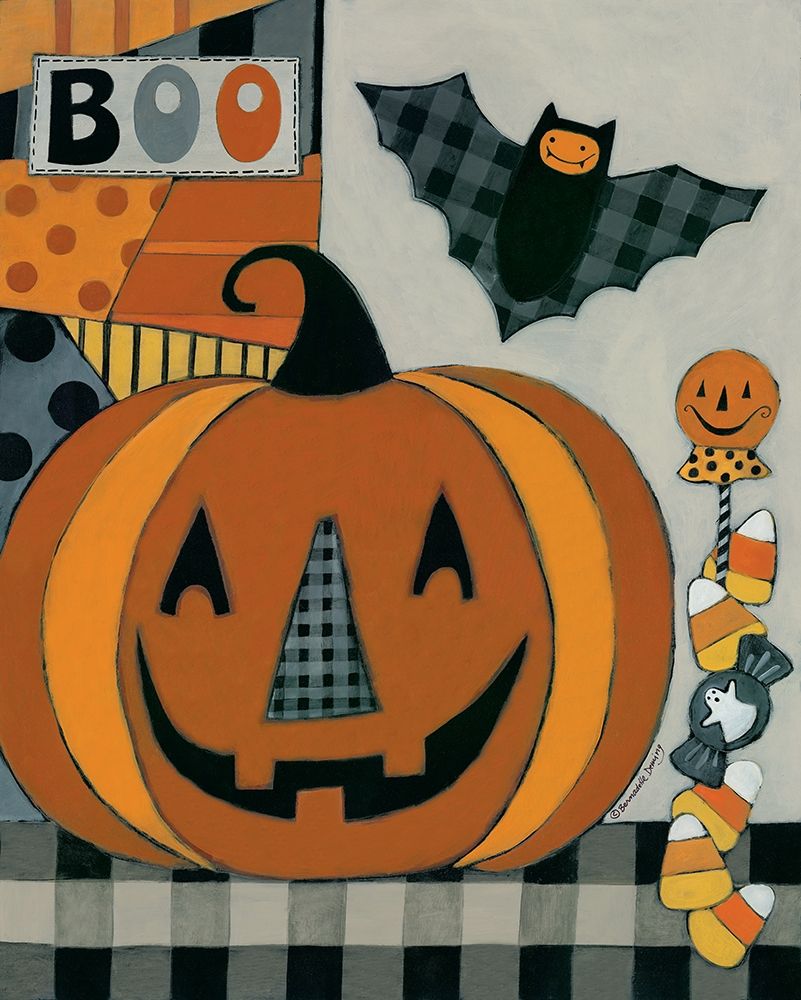 Boo Jack Olantern art print by Bernadette Deming for $57.95 CAD