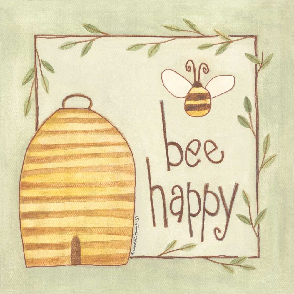 Bee Happy art print by Bernadette Deming for $57.95 CAD