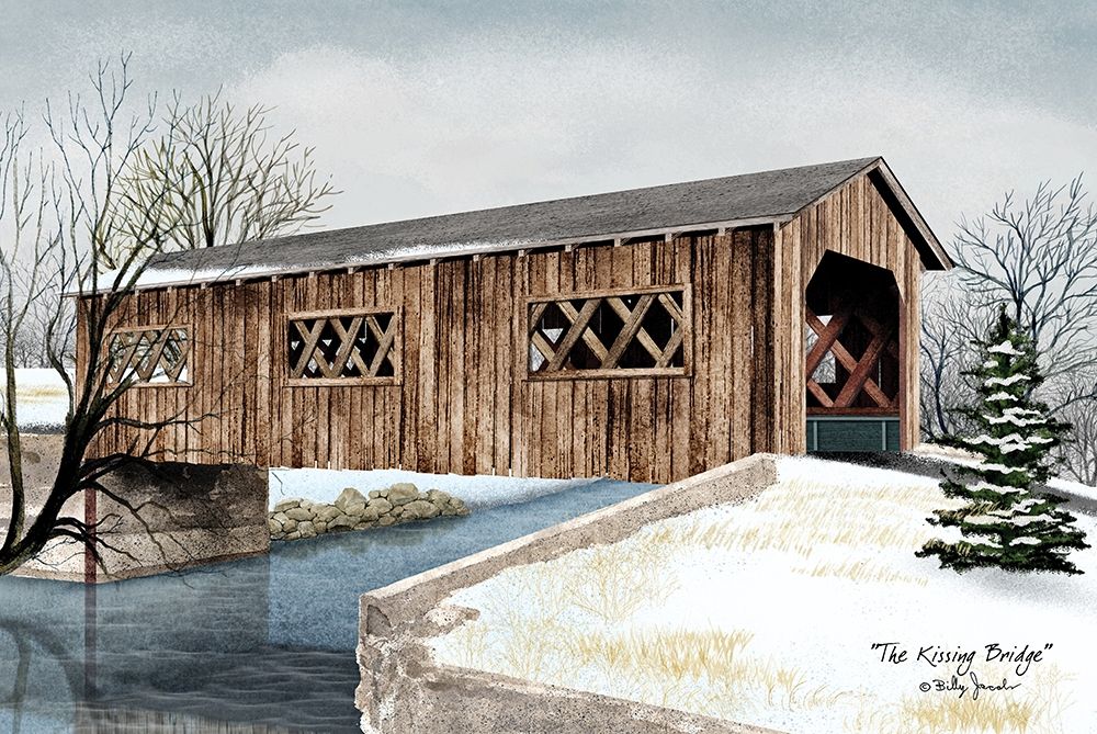 The Kissing Bridge art print by Billy Jacobs for $57.95 CAD