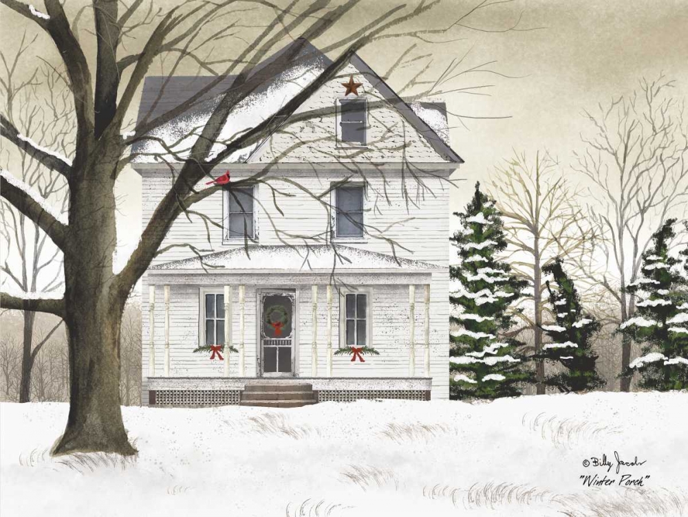 Winter Porch art print by Billy Jacobs for $57.95 CAD