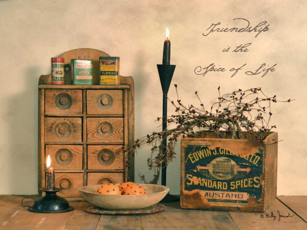 Friendship is the Spice of Life art print by Billy Jacobs for $57.95 CAD