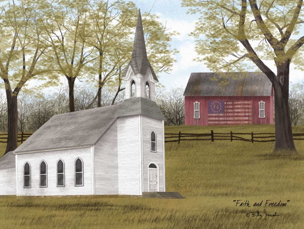 Faith and Freedom art print by Billy Jacobs for $57.95 CAD