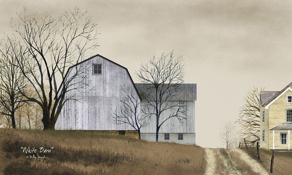 White Barn art print by Billy Jacobs for $57.95 CAD