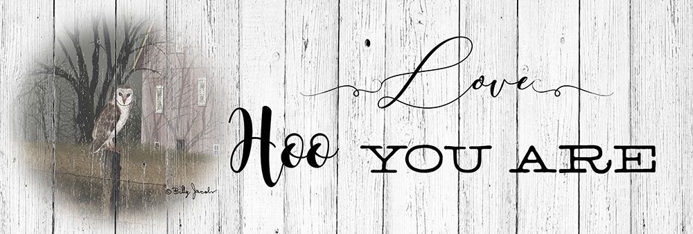 Love Hoo You Are art print by Billy Jacobs for $57.95 CAD