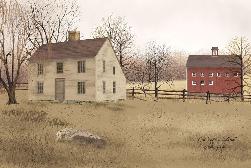 New England Saltbox art print by Billy Jacobs for $57.95 CAD