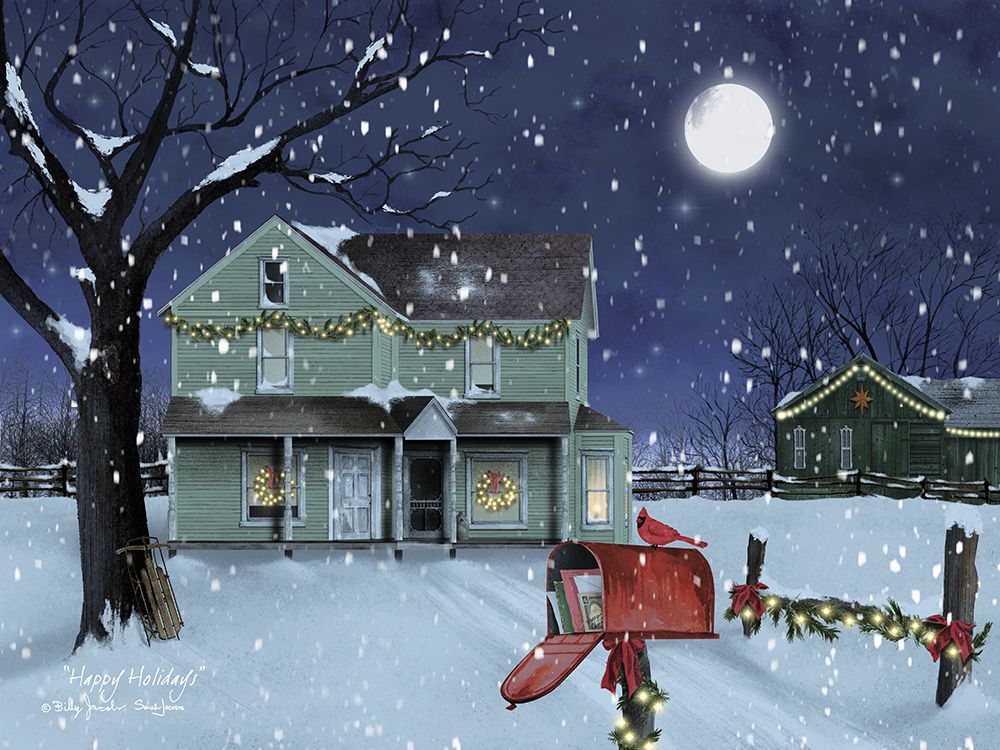 Happy Holidays art print by Billy Jacobs for $57.95 CAD