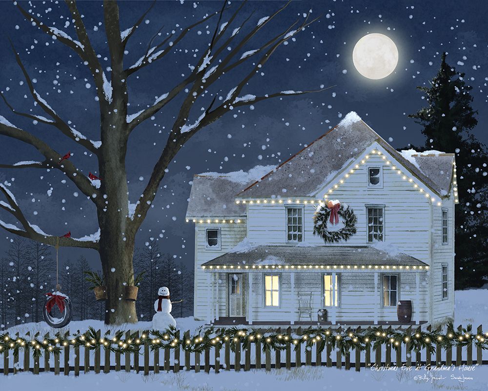 Christmas at Grandmas House art print by Billy Jacobs for $57.95 CAD