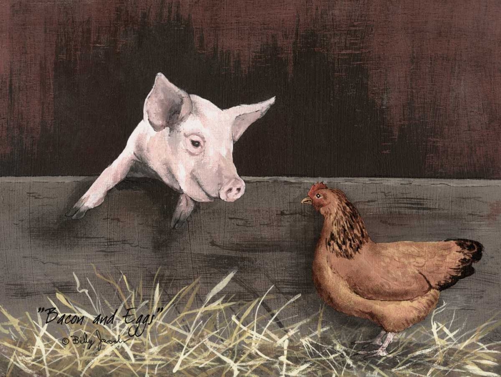 Bacon and Eggs art print by Billy Jacobs for $57.95 CAD