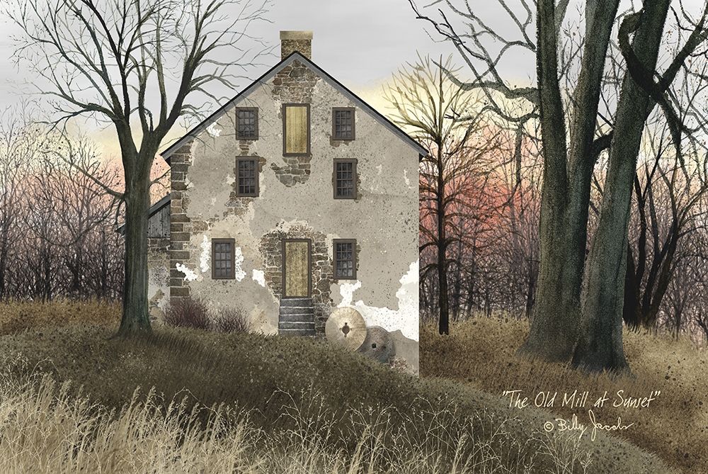 Old Mill at Sunset art print by Billy Jacobs for $57.95 CAD