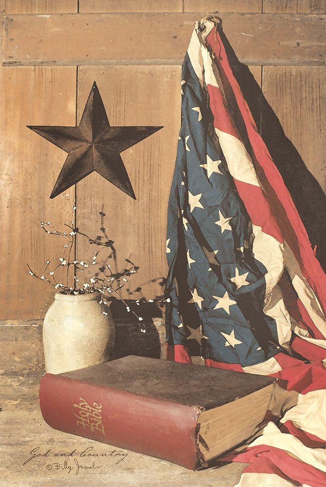 God and Country art print by Billy Jacobs for $57.95 CAD