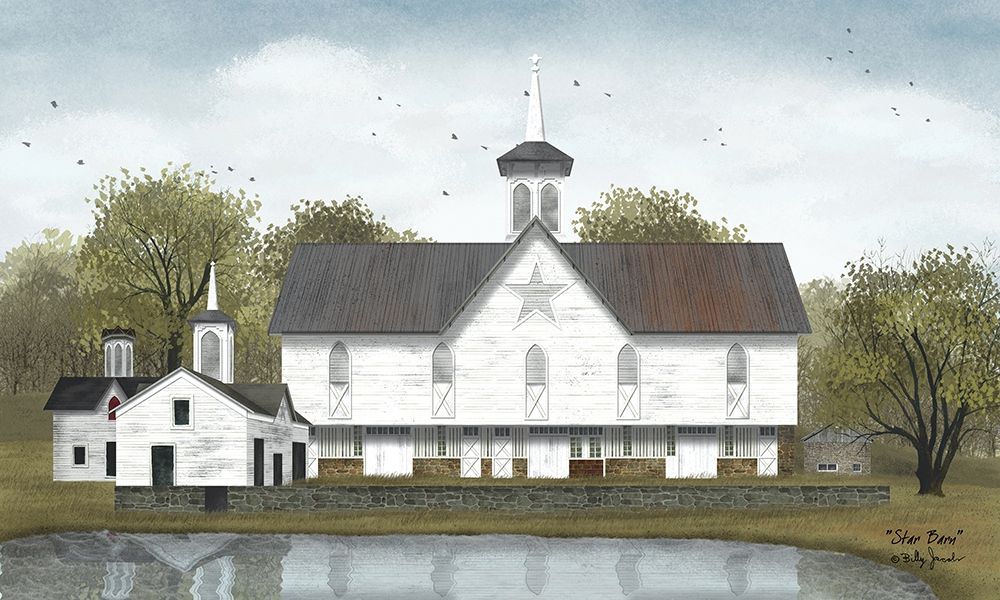 Star Barn art print by Billy Jacobs for $57.95 CAD