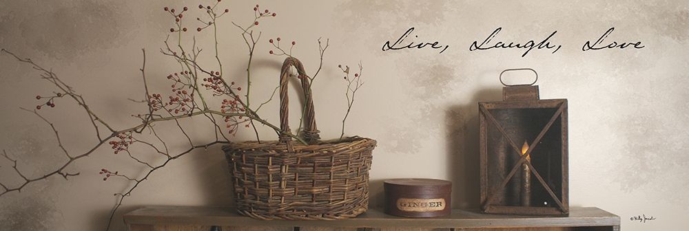 Live Laugh Love art print by Billy Jacobs for $57.95 CAD
