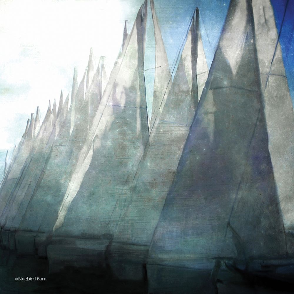 Sailboat Marina II art print by Bluebird Barn for $57.95 CAD