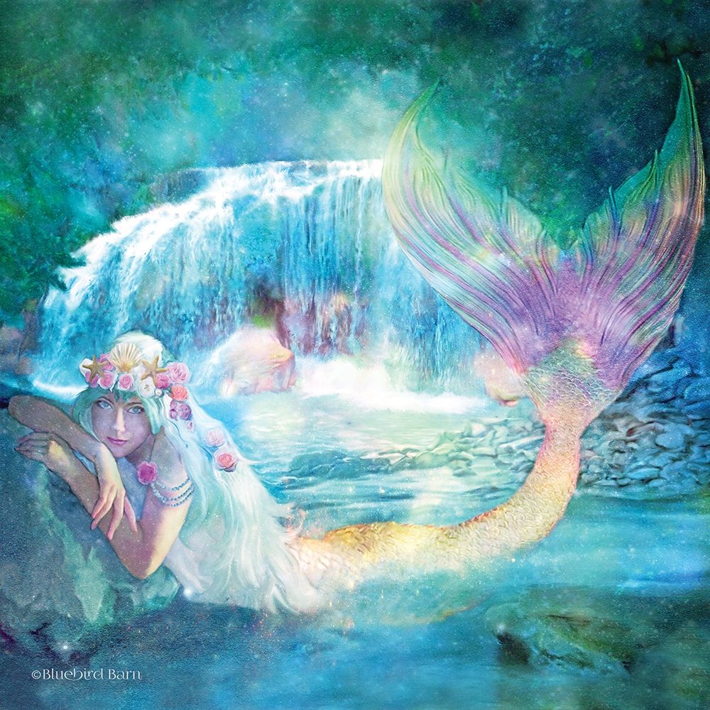 Woodland Cove Mermaid art print by Bluebird Barn for $57.95 CAD