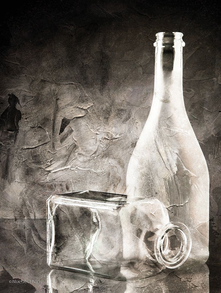 Moody Gray Glassware Still Life art print by Bluebird Barn for $57.95 CAD