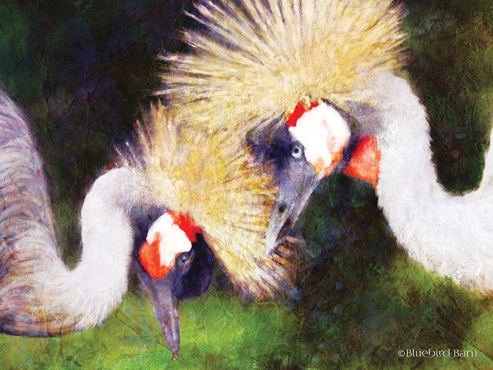 Two Cranes art print by Bluebird Barn for $57.95 CAD