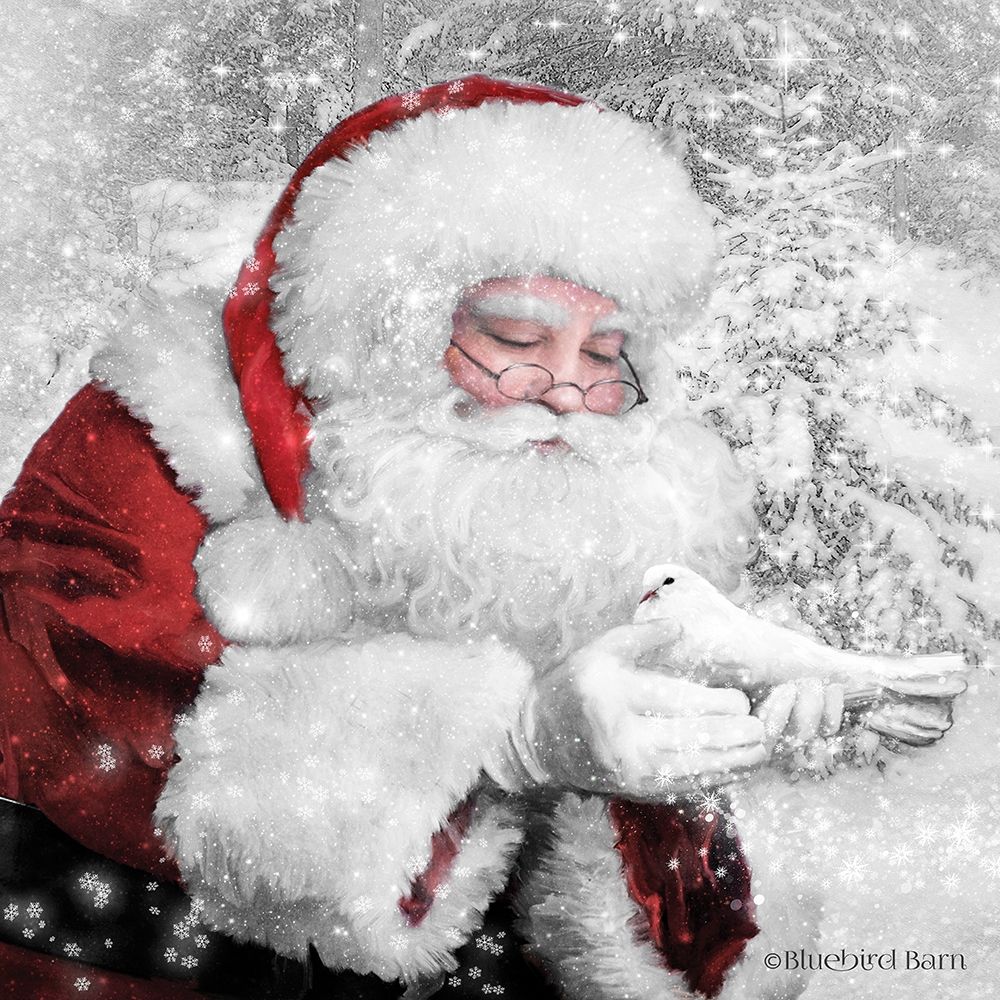 Santas Little Friend art print by Bluebird Barn for $57.95 CAD