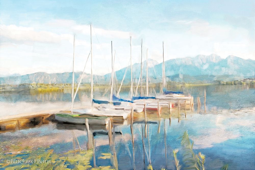 Blue Sky Fishing Day art print by Bluebird Barn for $57.95 CAD