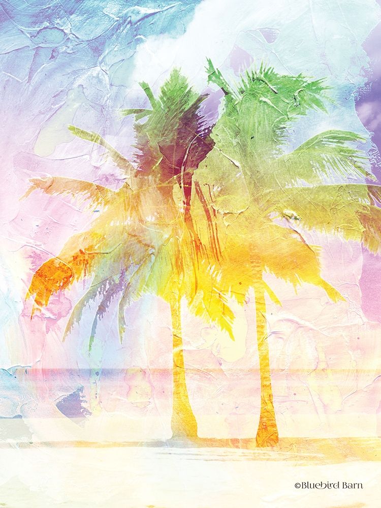 Bright Summer Palm Group II art print by Bluebird Barn for $57.95 CAD