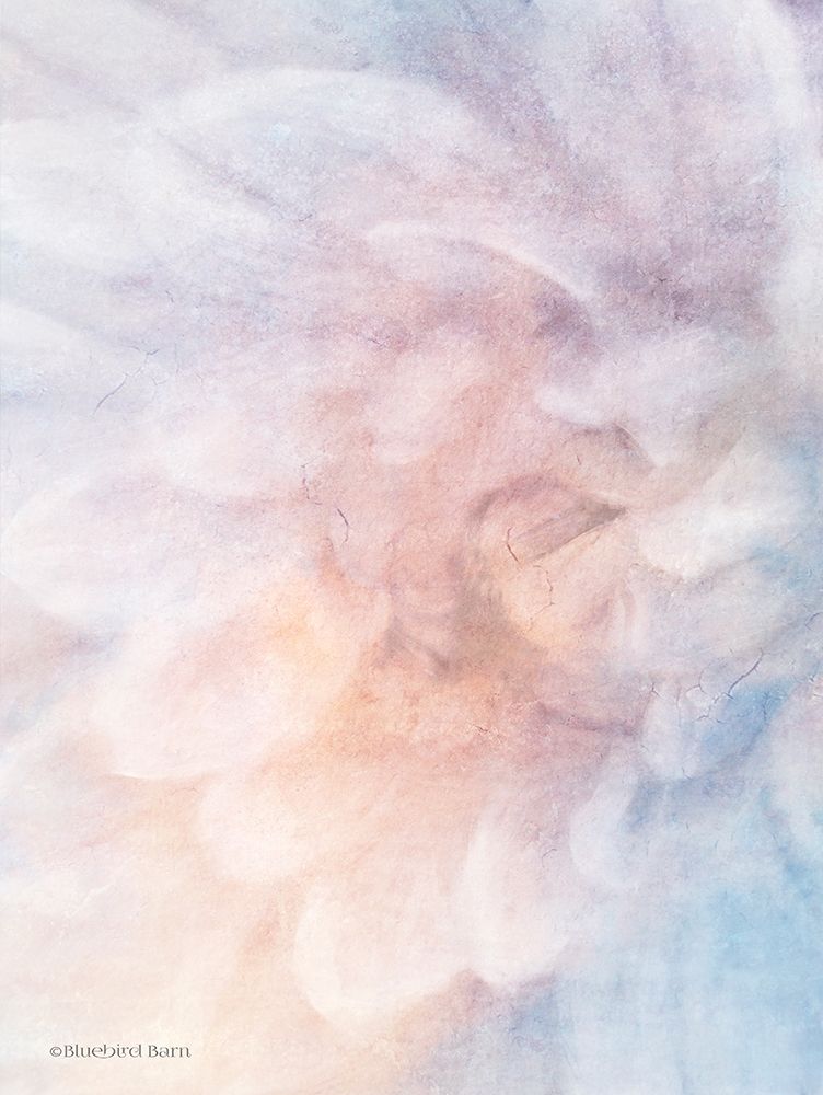 Soft Dahlia Pastel Blue Lilac art print by Bluebird Barn for $57.95 CAD