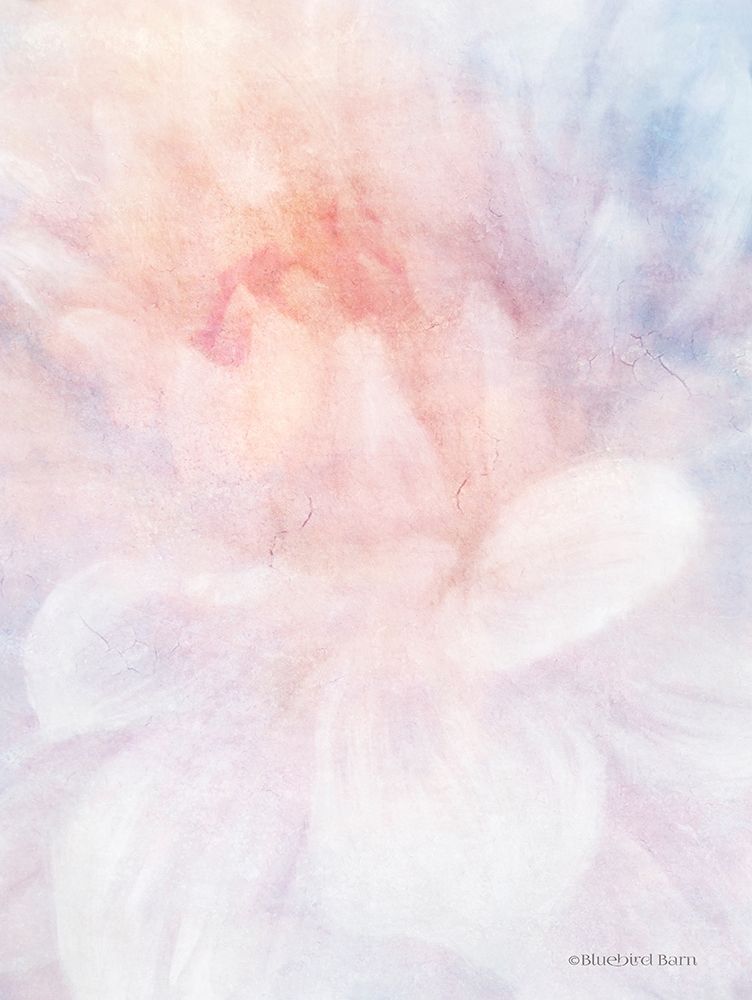 Soft Dahlia Pastel Peach Lilac art print by Bluebird Barn for $57.95 CAD