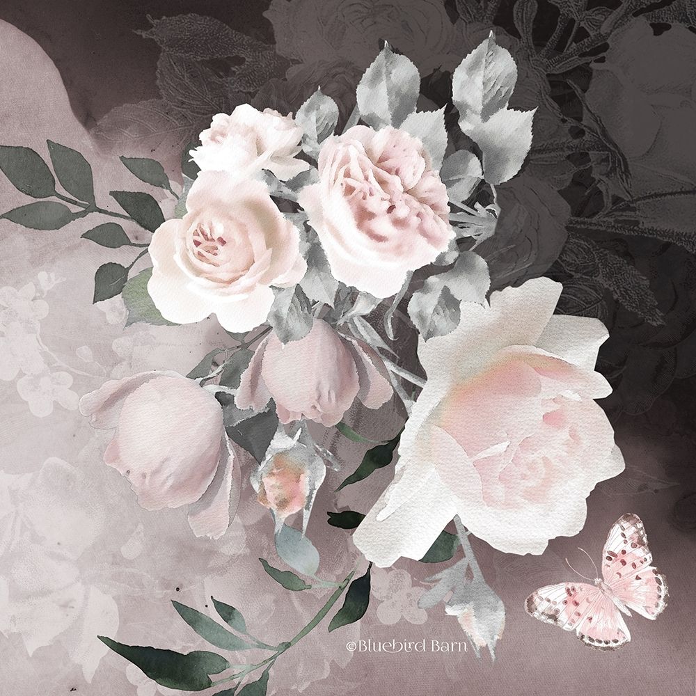 Noir Roses IV art print by Bluebird Barn for $57.95 CAD