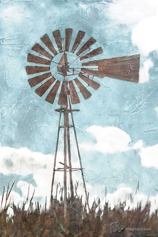Windmill art print by Bluebird Barn for $57.95 CAD