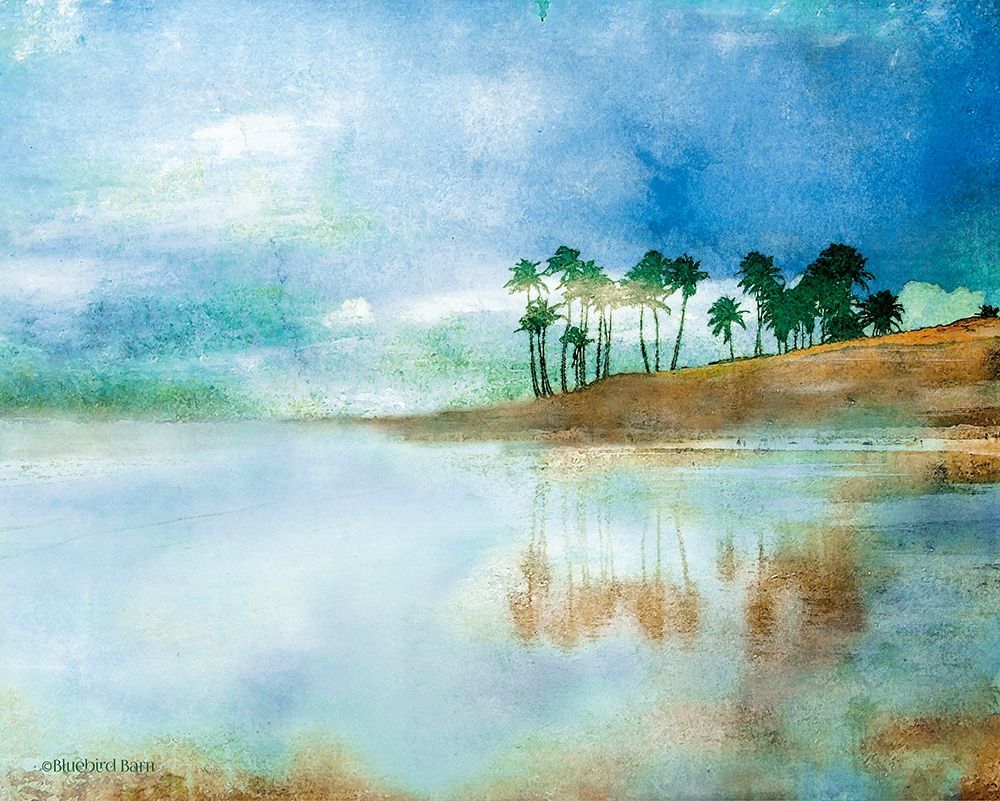 Palm Coast Beach art print by Bluebird Barn for $57.95 CAD