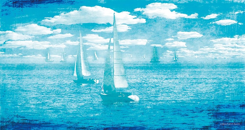 Sailboat Vista art print by Bluebird Barn for $57.95 CAD